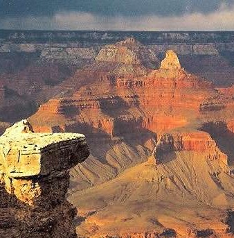 Grand Canyon Day Tours in afternoon rain