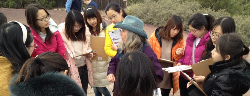 Grand Canyon Tour Company guide explaining the geology
